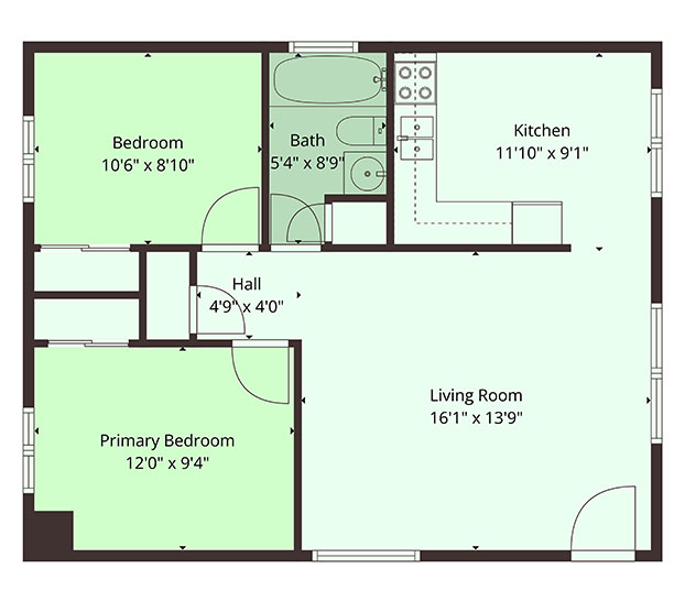 Powderhorn Apartments - 2 Bedroom